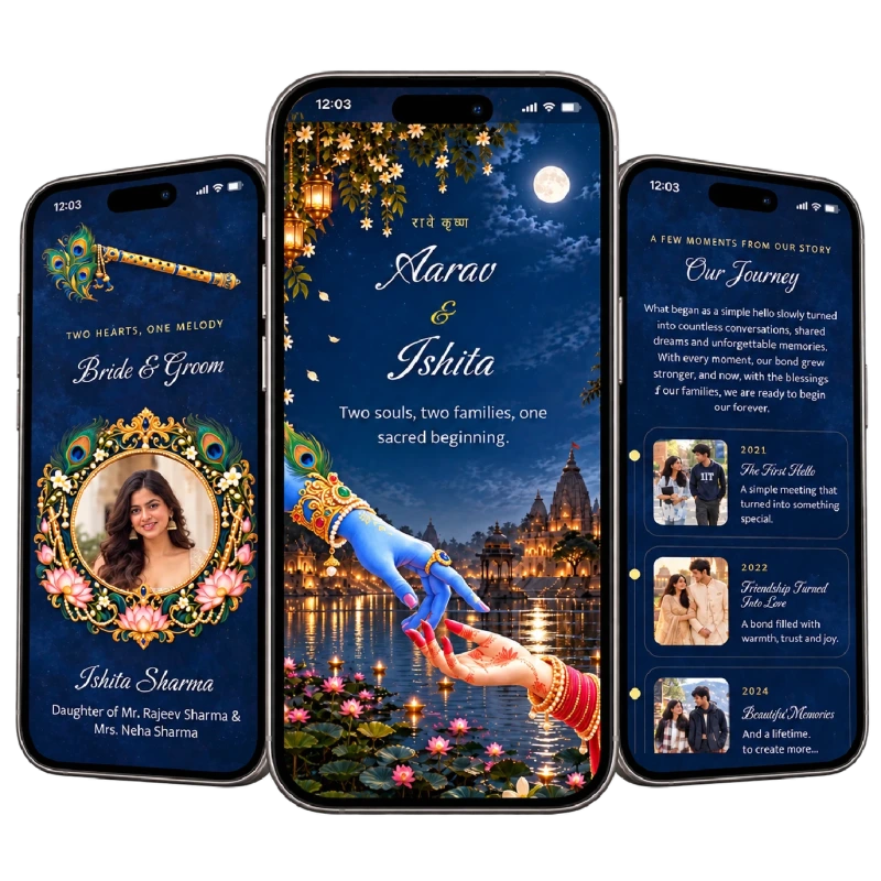 Vrindavan Prem — invitation preview